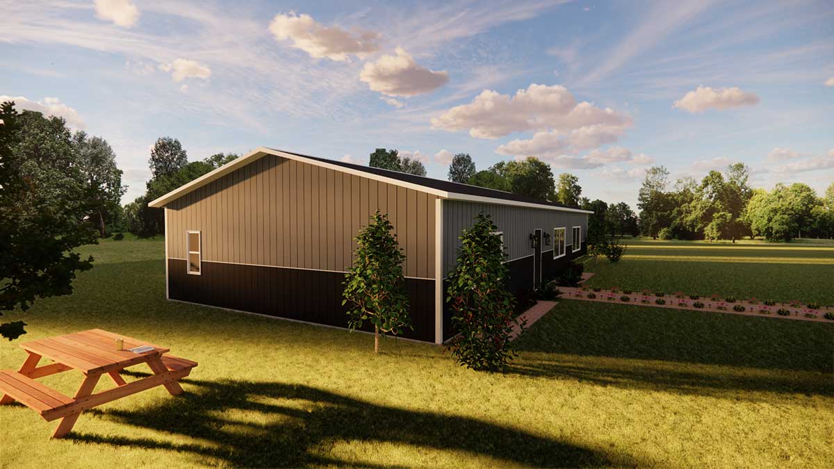 The Evans Barndominium – 1800 SF - thumbnail 5