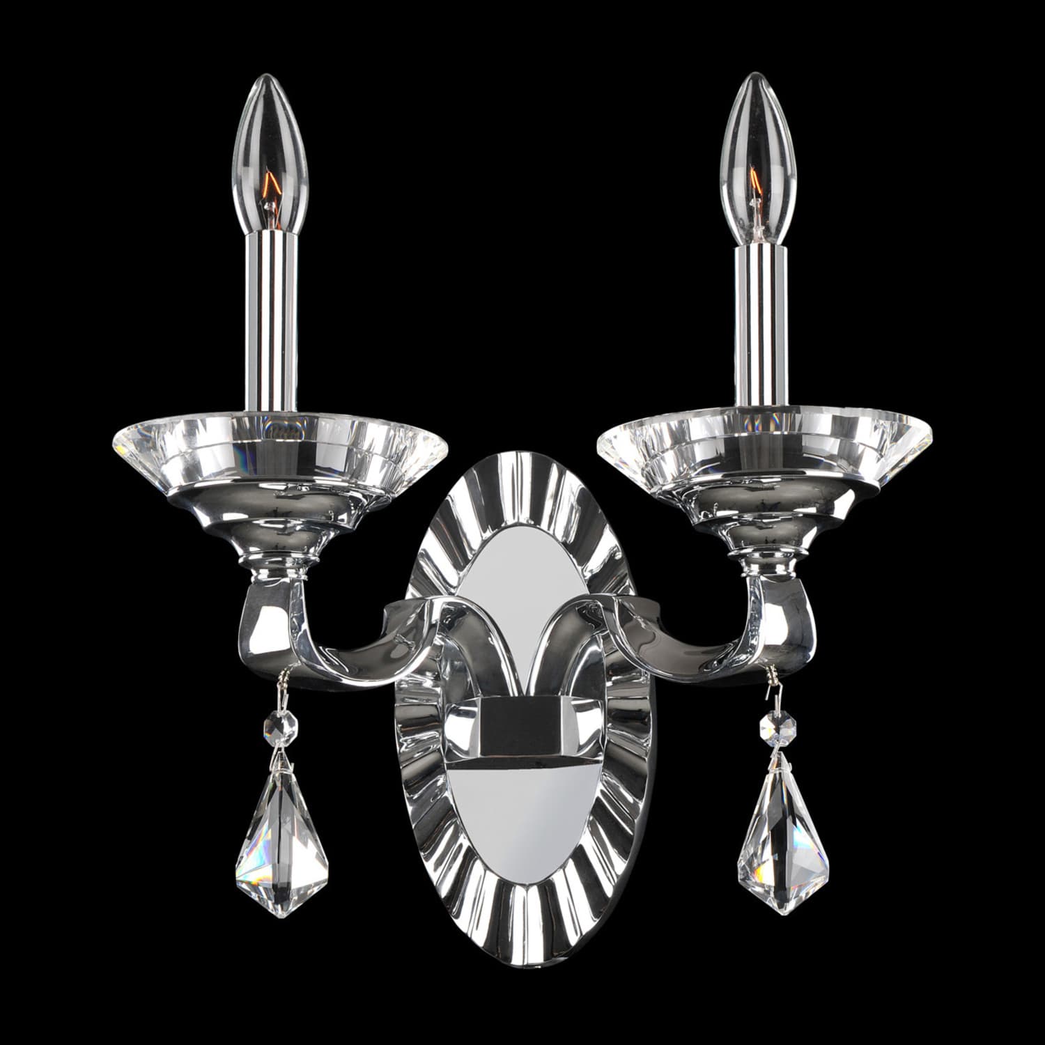 Cosimo 2 LT Chrome/Clear Wall Sconce Allegri