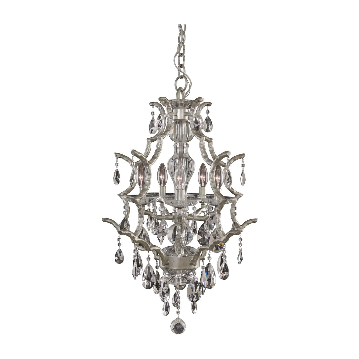 Shorecrest 5 LT Sliver Dollar/Clear Wall Sconce Allegri