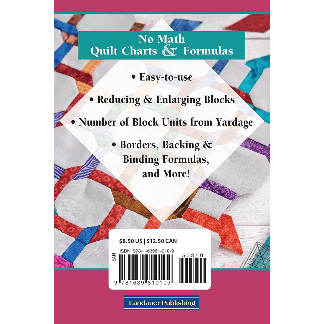 Updated No Math Quilt Charts & Formulas Book - thumbnail 2