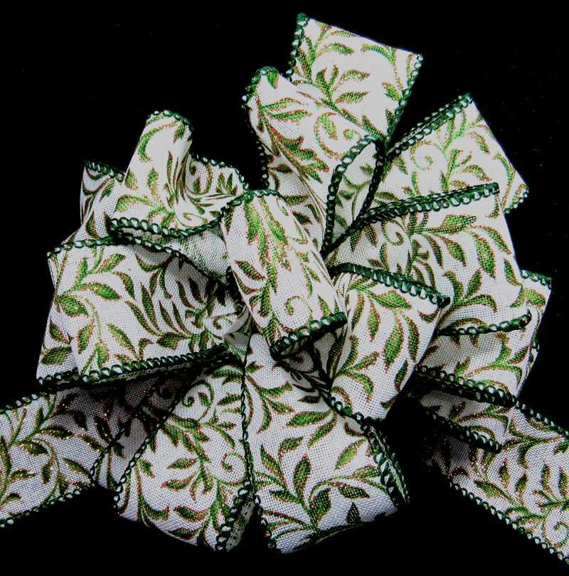 Wired Glitter Foliage Swirls