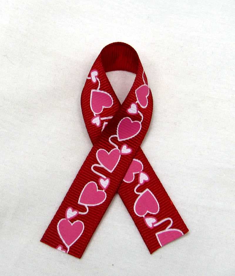 Grosgrain  Heart Garland