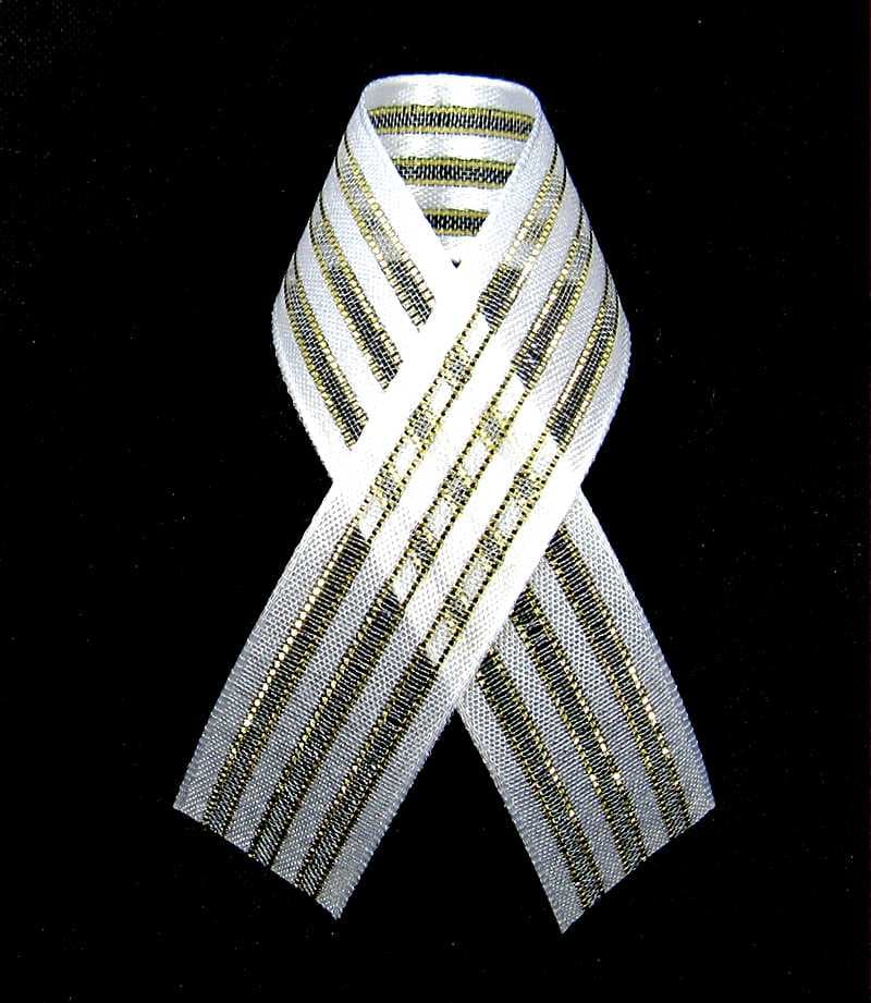 Satin Metallic Cabana Stripe