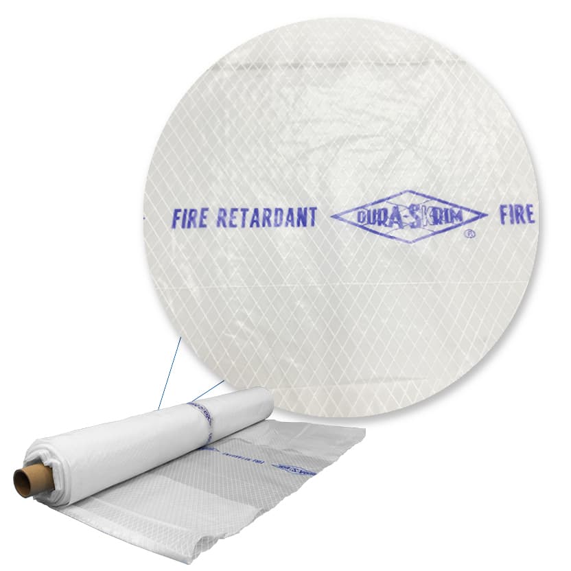 6 Mil Dura Skrim® Fire Retardant Reinforced Plastic Sheeting