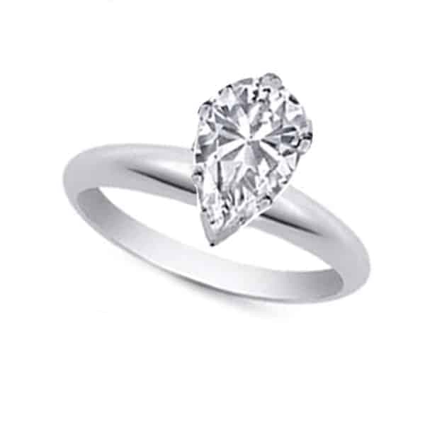 Pear Lab Grown Diamond Solitaire Premier Quality