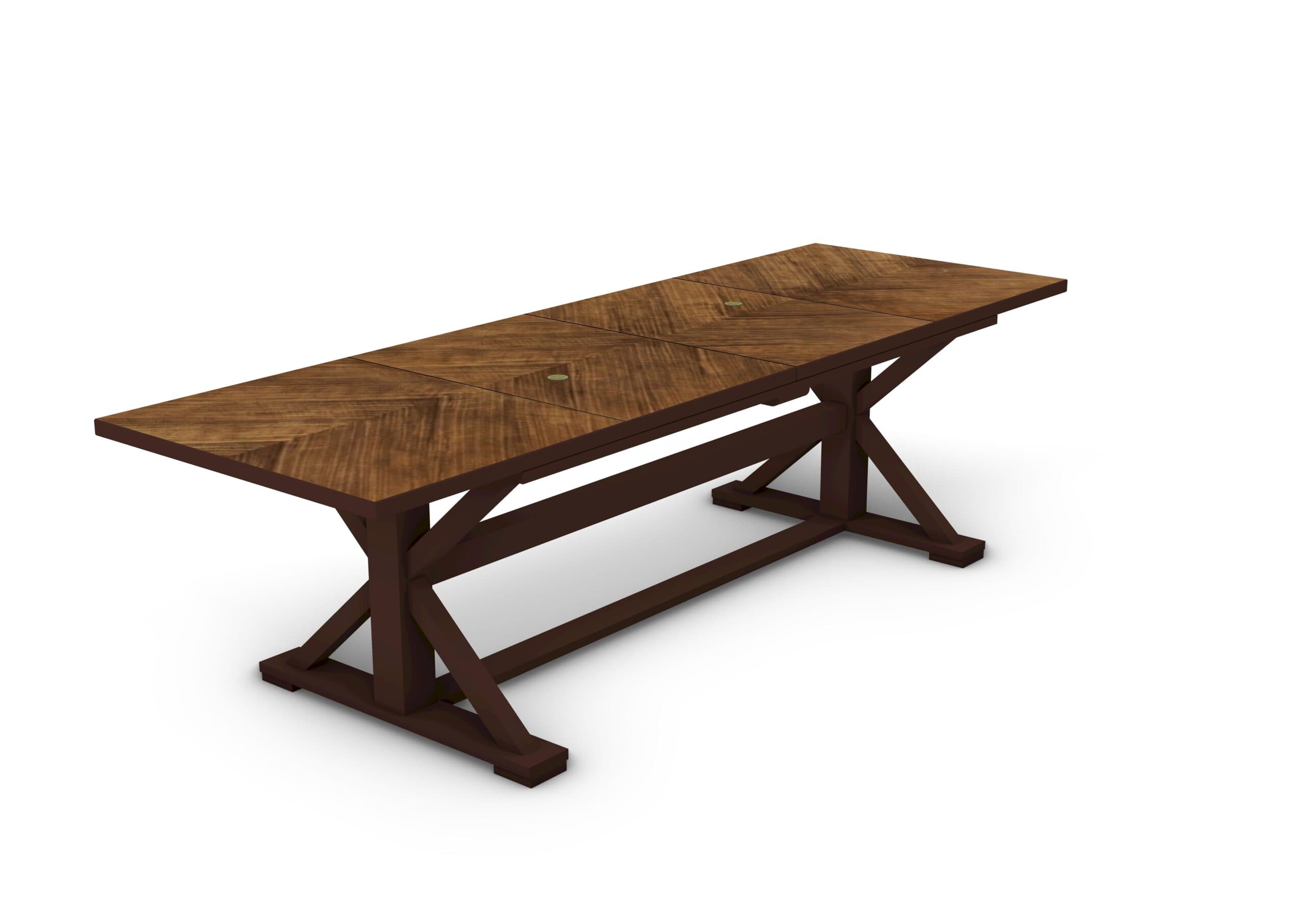 Large Round Modular Dining Table for a Great Room – X Console - thumbnail 6