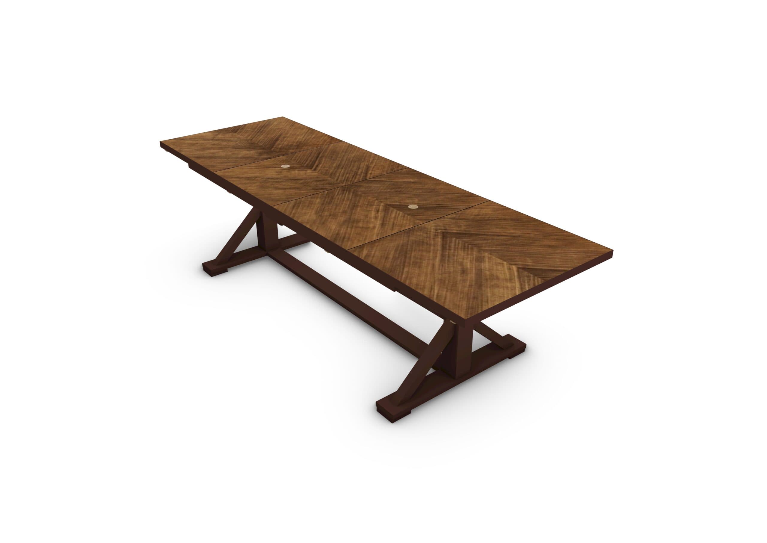 Large Round Modular Dining Table for a Great Room – X Console - thumbnail 4