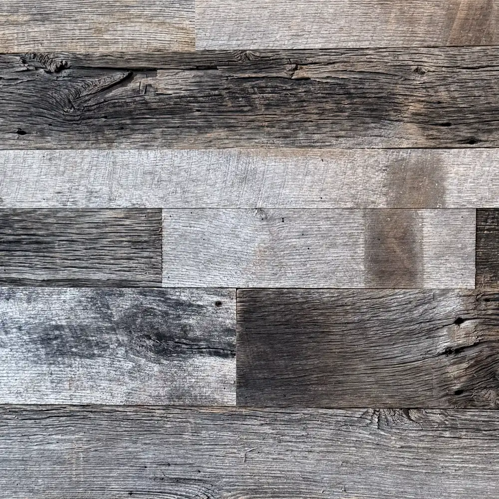 Reclaimed Weathered Gray Wall Plank Sample Box