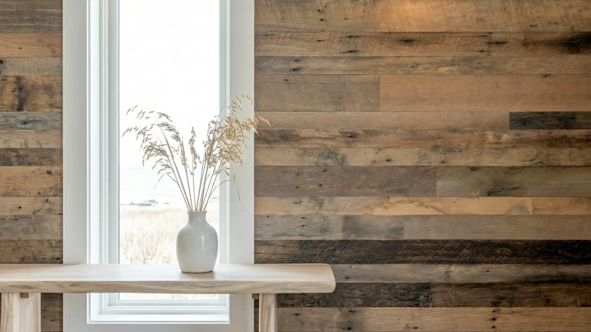 Reclaimed Brown-Board Barnwood Wall Planks Sample Box - thumbnail 2