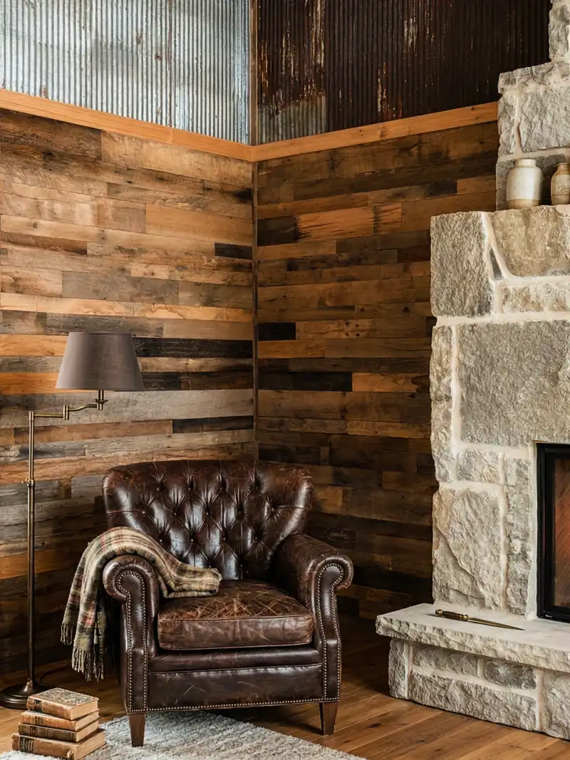 Reclaimed Brown-Board Barnwood Wall Planks Sample Box - thumbnail 3
