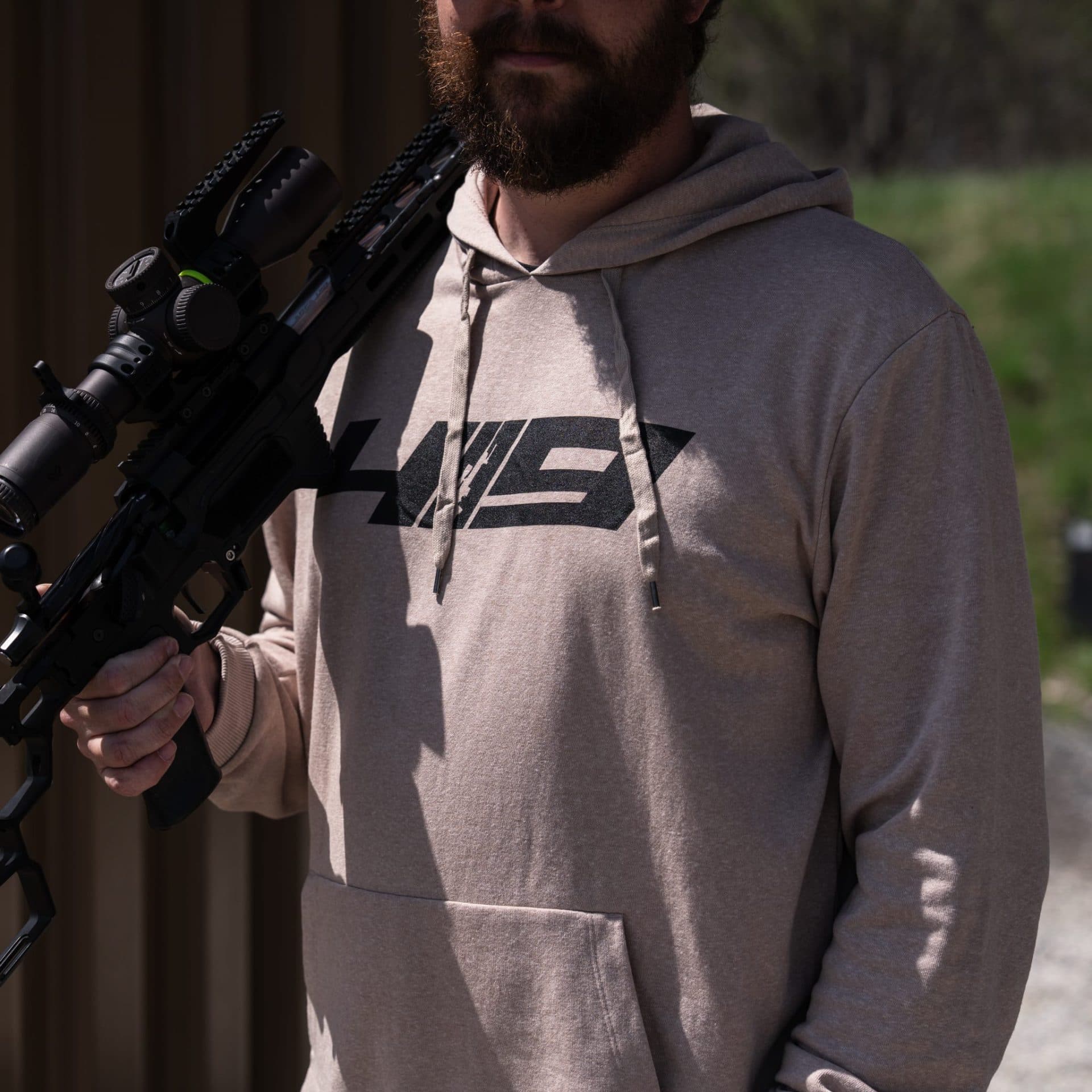 Rifle Logo Hoodie, Desert Tan - thumbnail 5