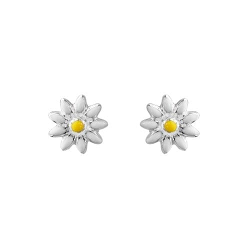 STERLING DAISY EARRINGS