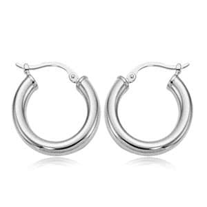 SMALL STERLING HOOPS