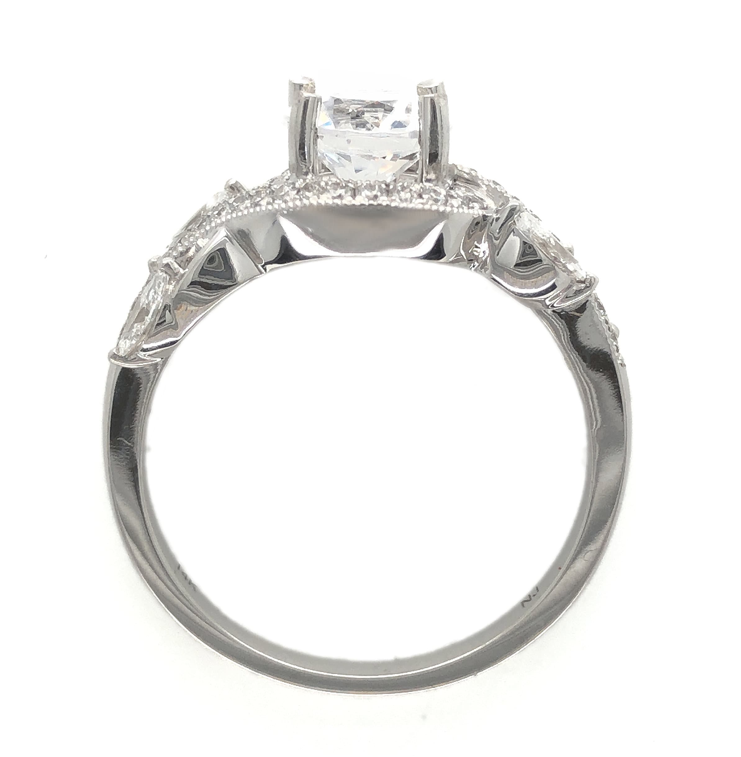WHITE GOLD DIAMOND RING MOUNTING - thumbnail 3