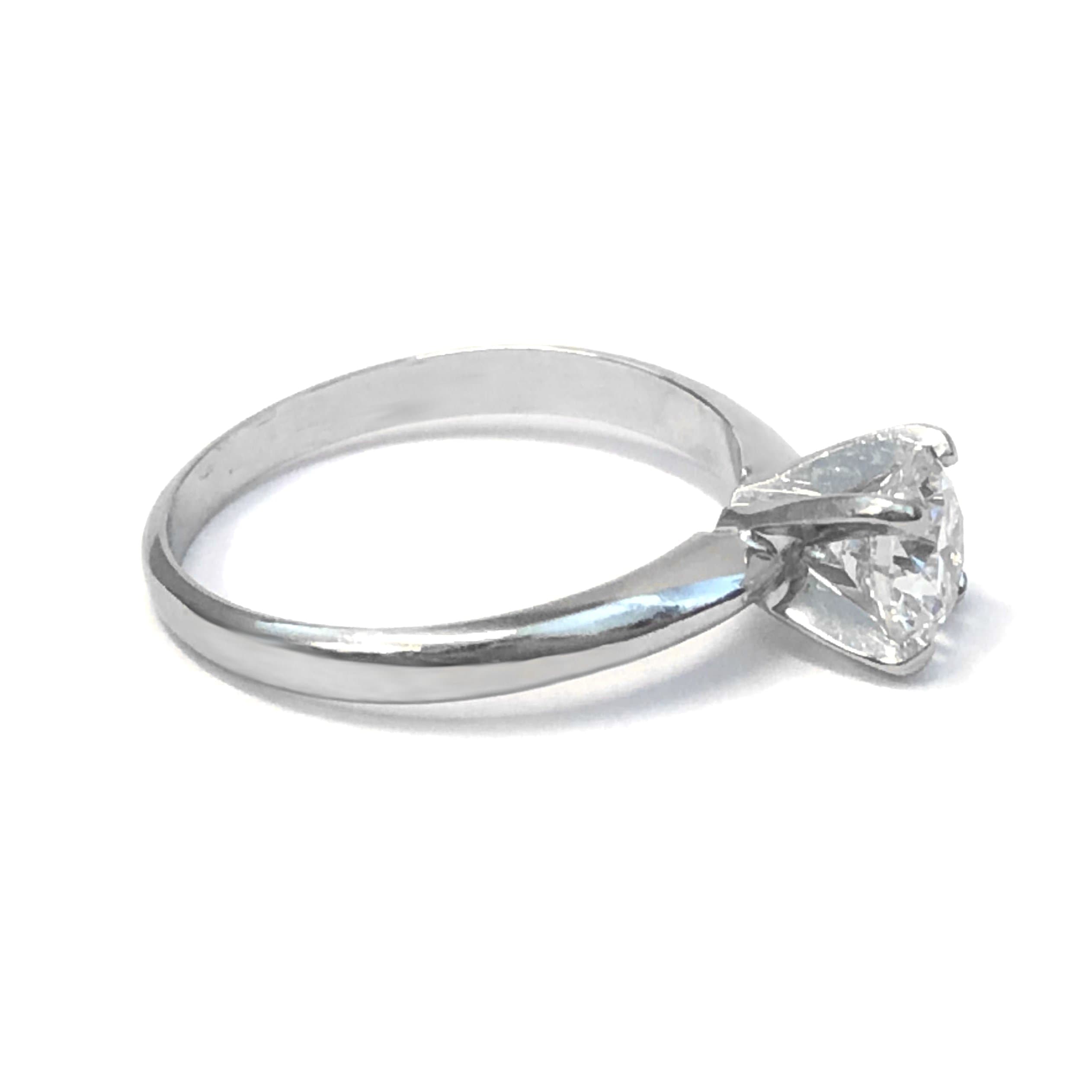WHITE GOLD DIAMOND SOLITAIRE RING - thumbnail 2