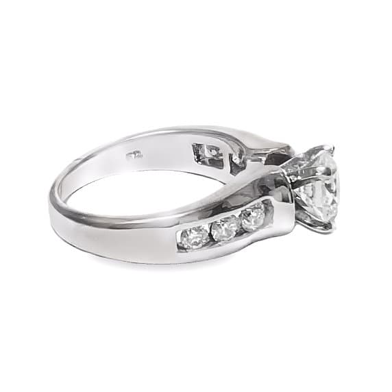 White gold diamond ring mounting - thumbnail 2