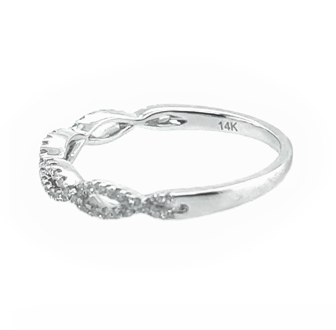 WHITE GOLD DIAMOND WEDDING RING - thumbnail 2