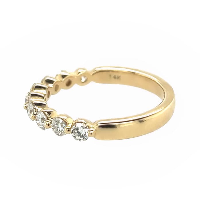 YELLOW GOLD DIAMOND WEDDING RING - thumbnail 2