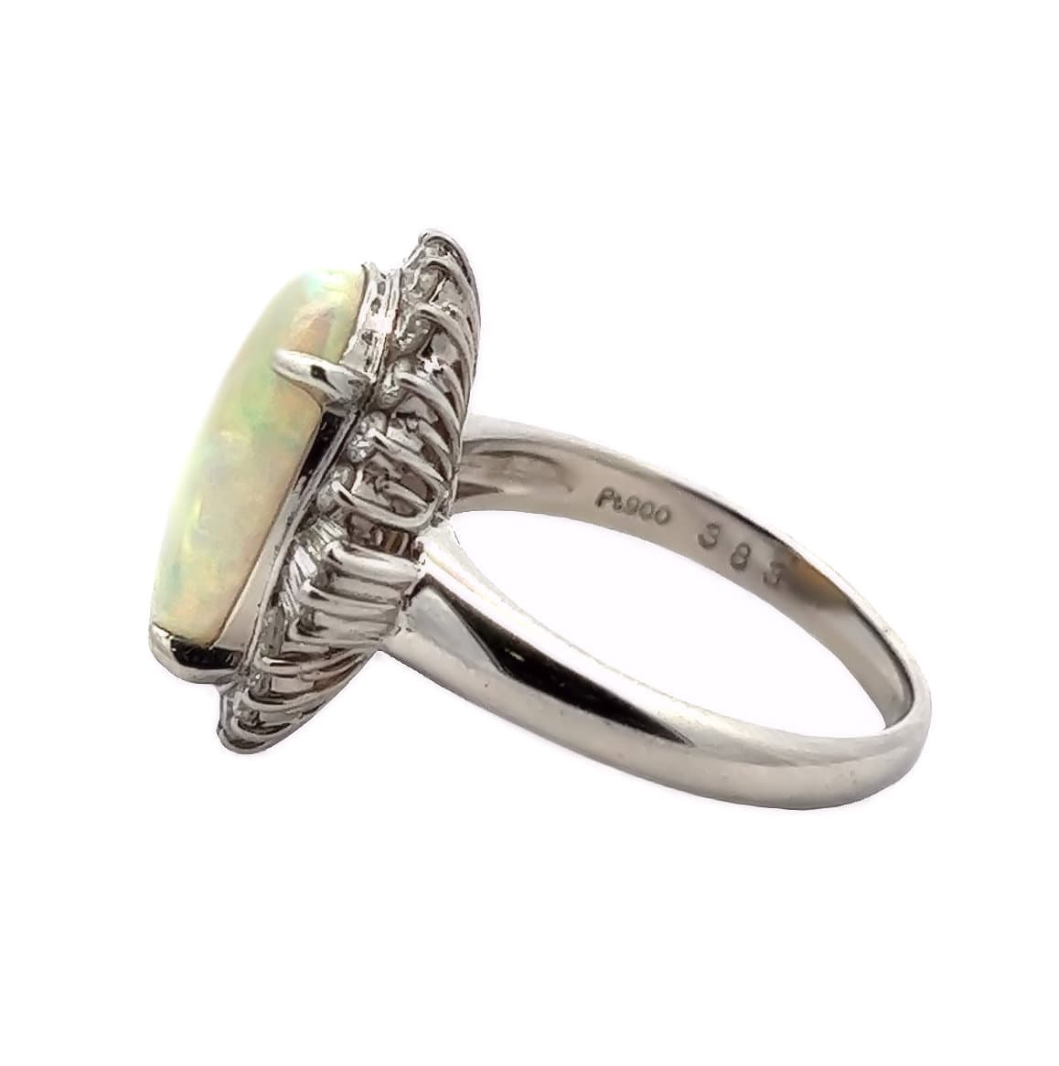 PLATINUM OPAL DIAMOND RING - thumbnail 2