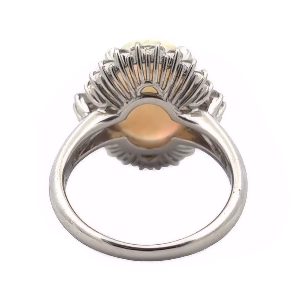 PLATINUM OPAL DIAMOND RING - thumbnail 3