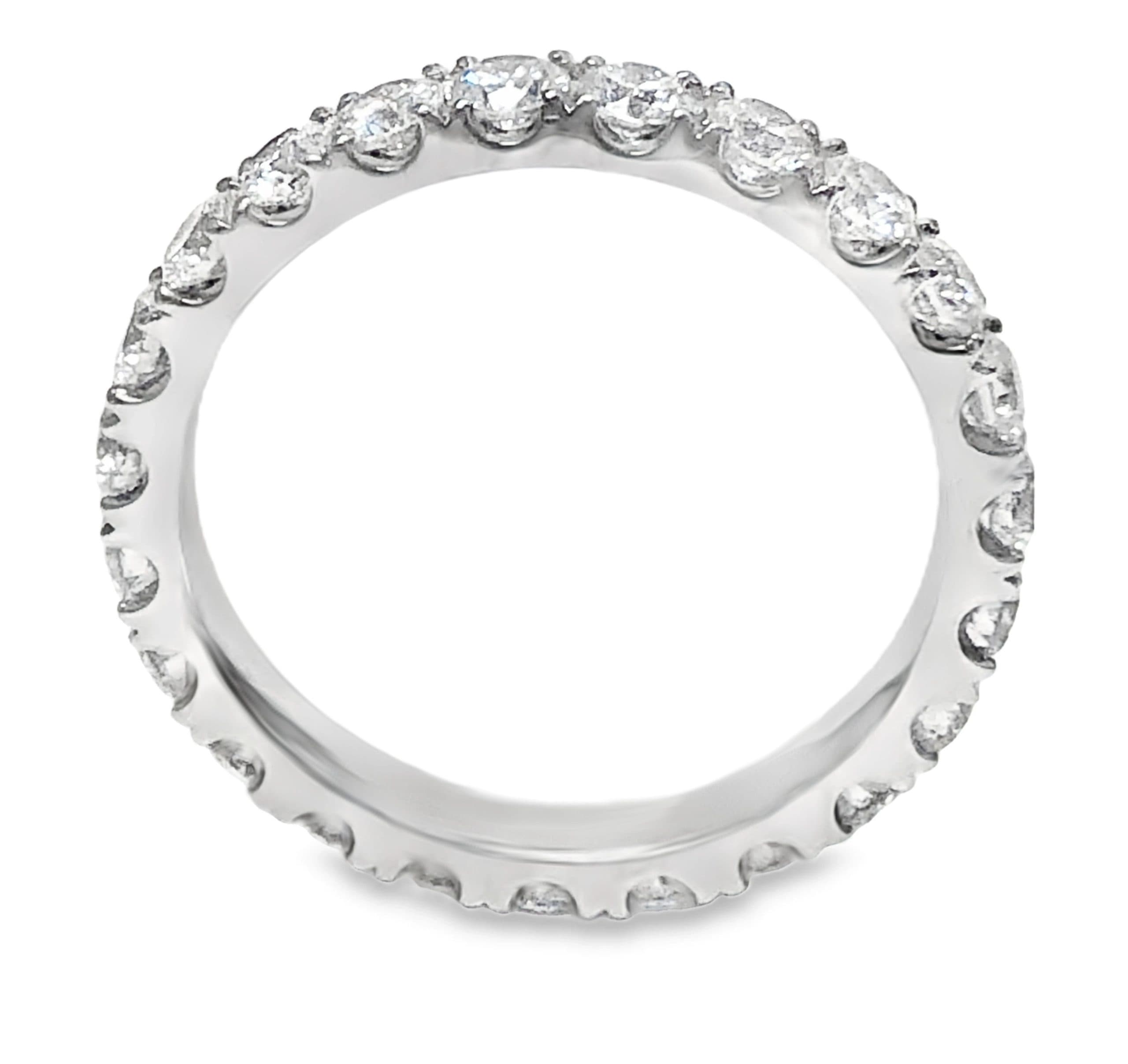 WHITE GOLD DIAMOND ETERNITY RING - thumbnail 2
