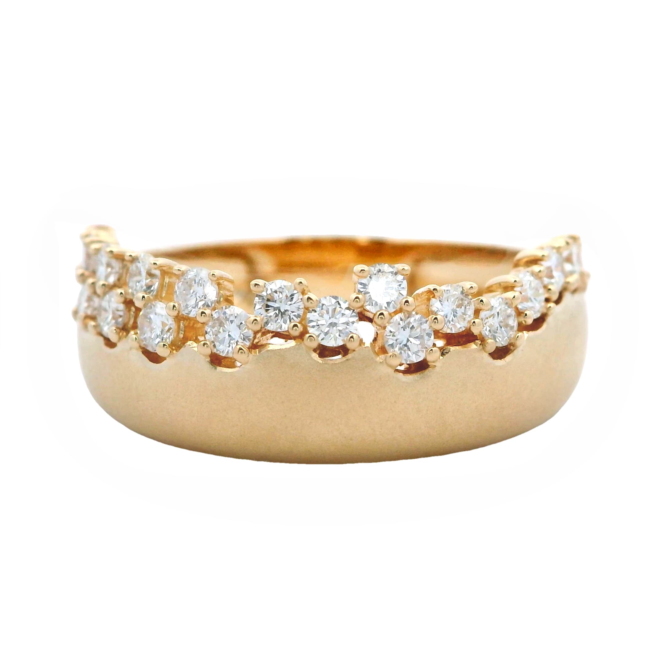 YELLOW GOLD DIAMOND WEDDING RING