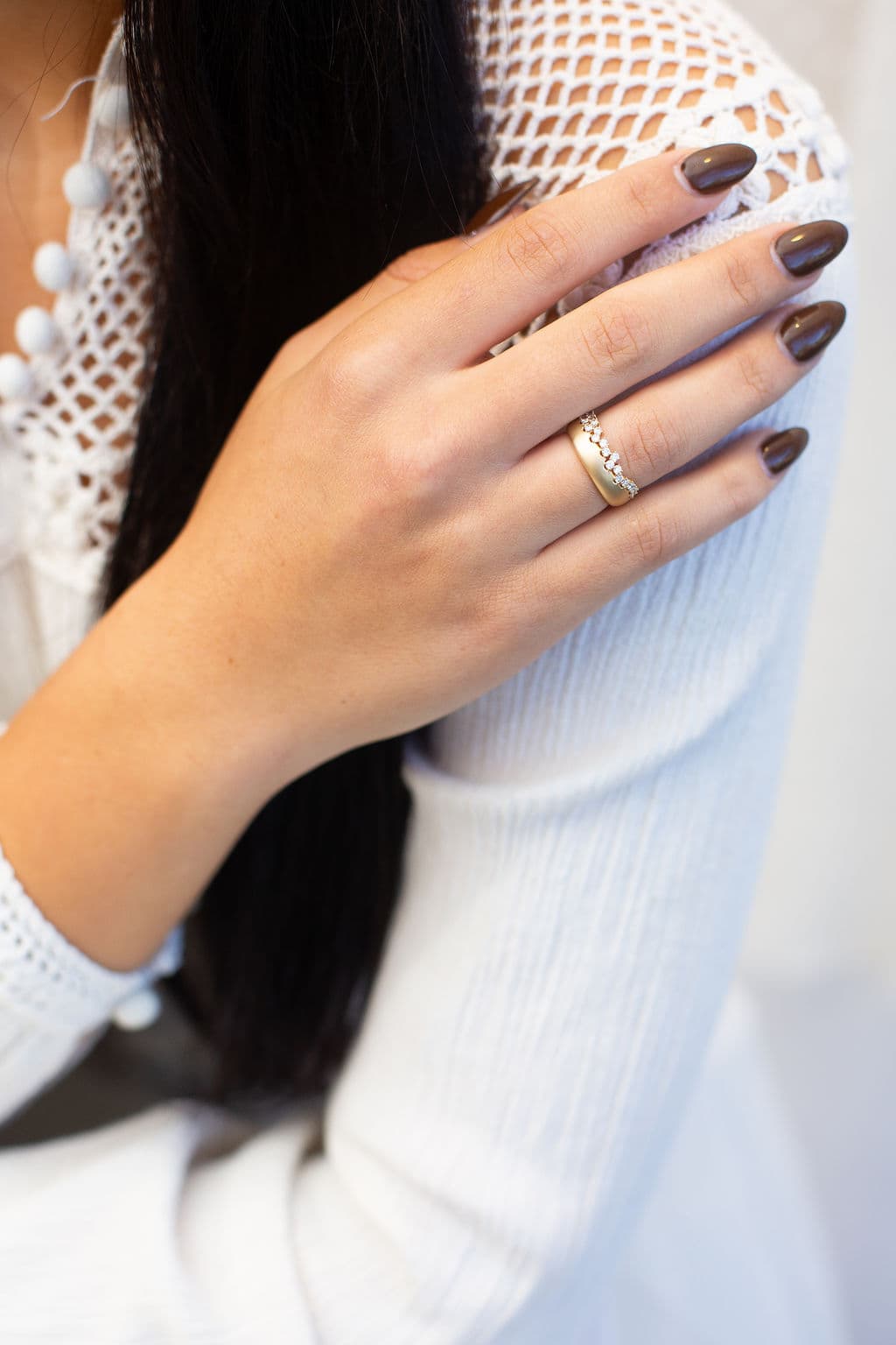 YELLOW GOLD DIAMOND WEDDING RING - thumbnail 5