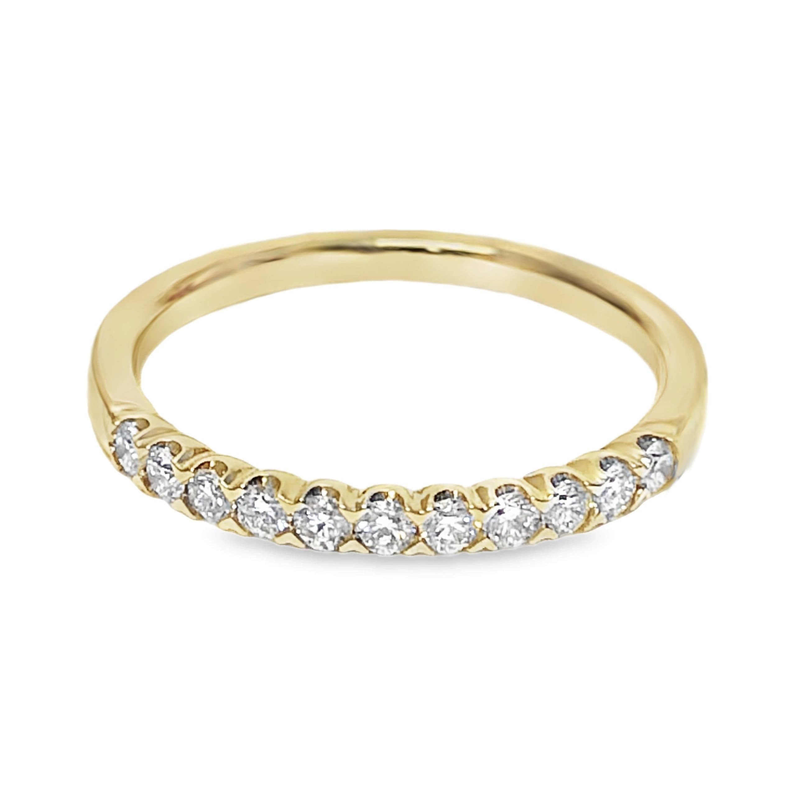 YELLOW GOLD DIAMOND WEDDING RING