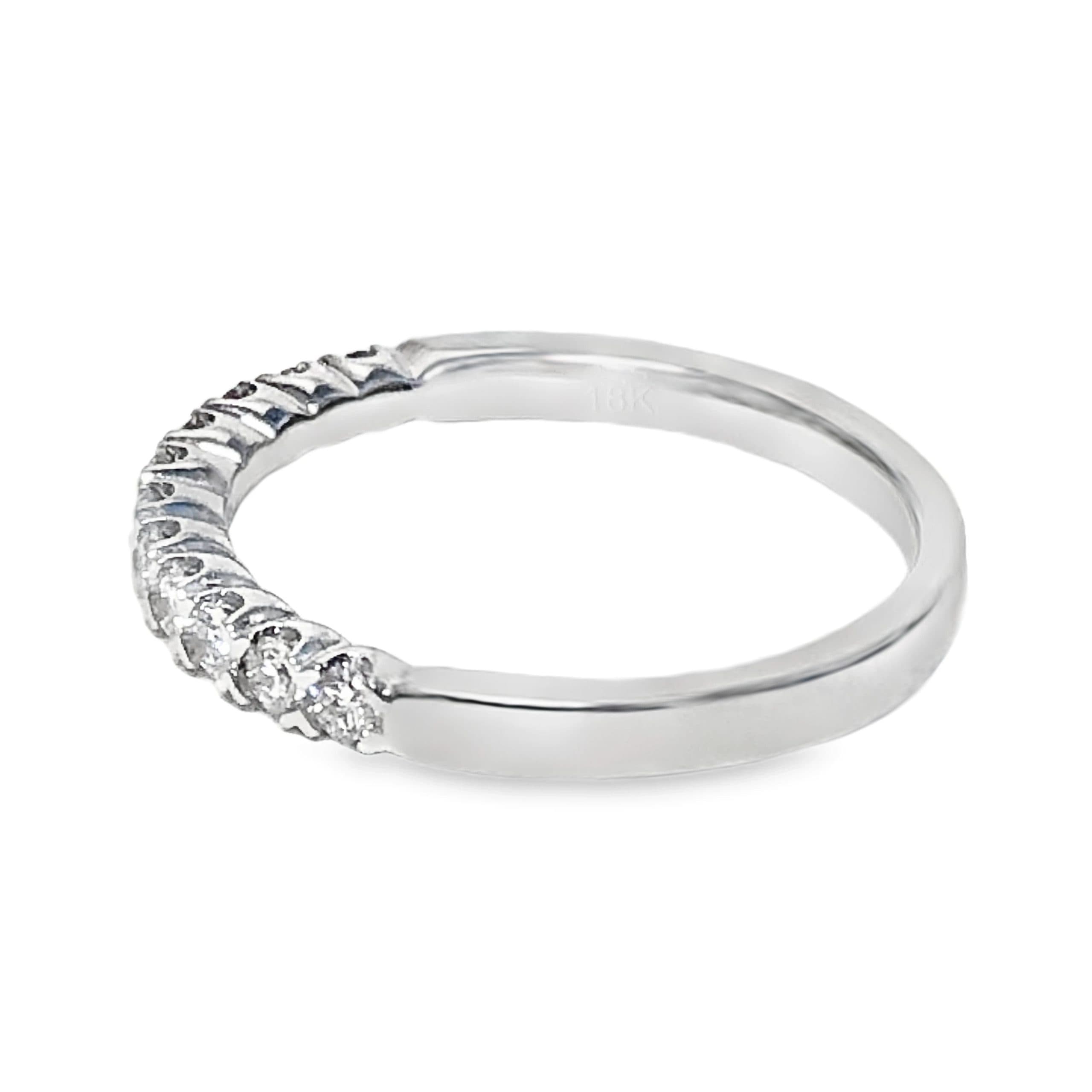 WHITE GOLD DIAMOND WEDDING RING - thumbnail 2