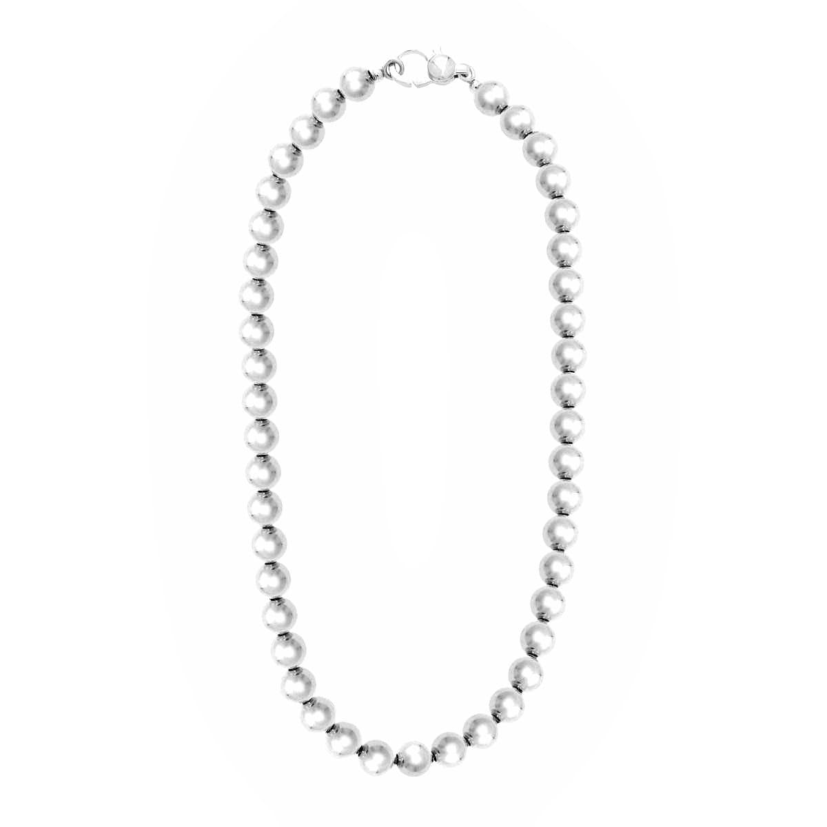 STERLING SILVER BEAD NECKLACE - thumbnail 3