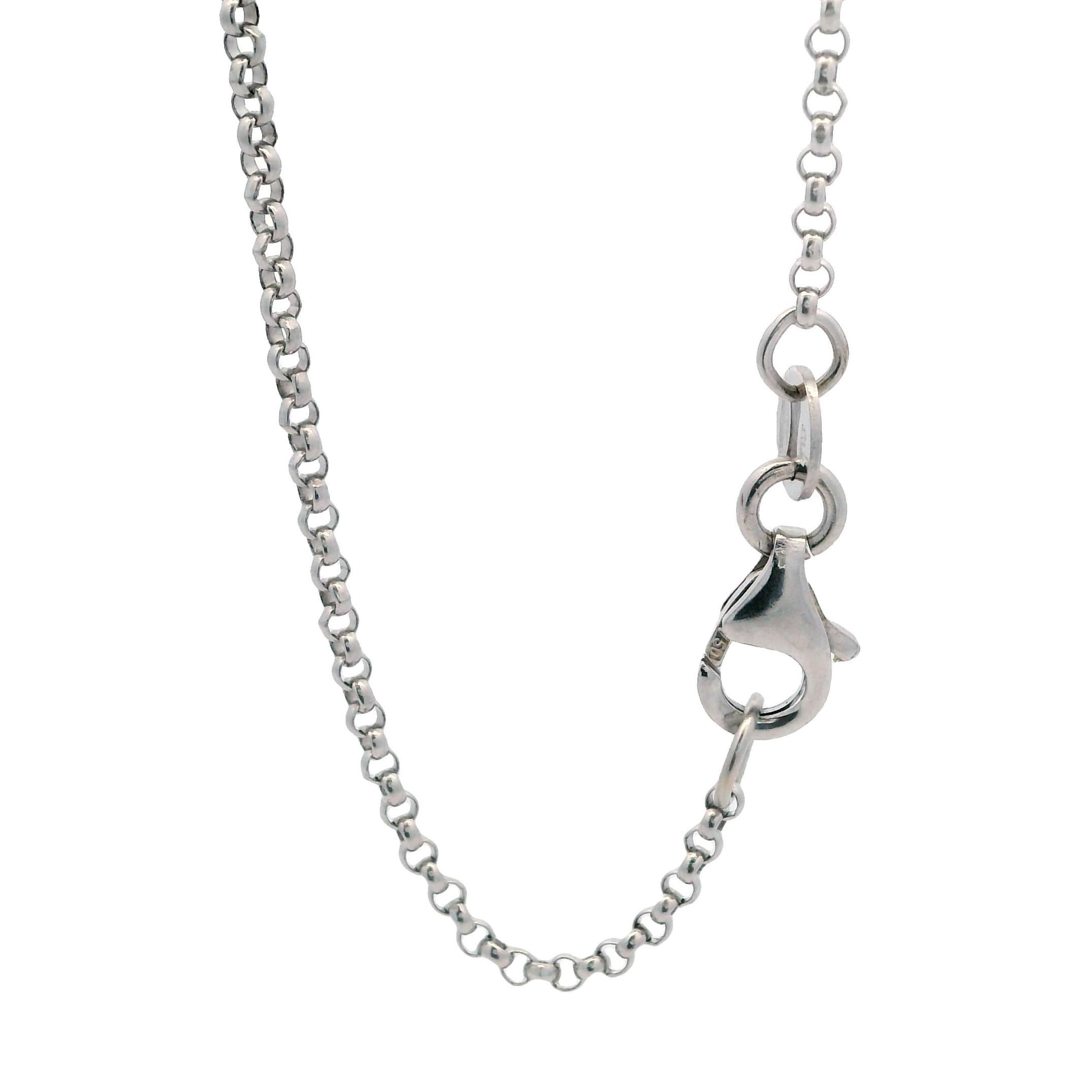 18K WHITE GOLD DIAMOND PENDANT - thumbnail 2