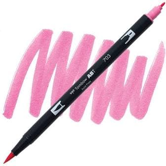 DB703- Dual Brush Pen – DB703 Pink Rose
