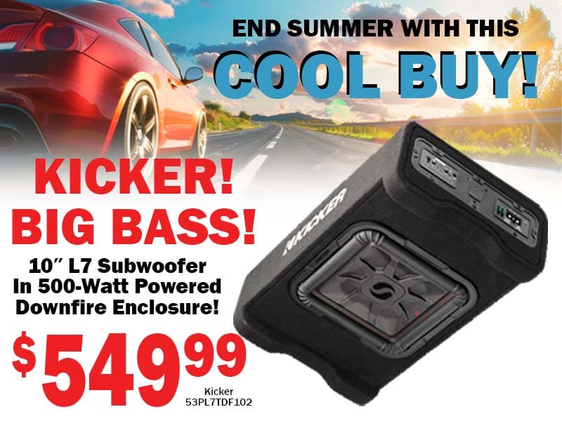 Kicker 53PL7TDF10 Powered Down-Firing 10″ Enclosure