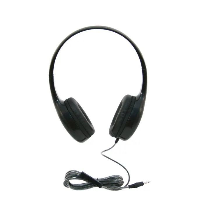 Califone KH-08T BK On-Ear Headset with In-line Microphone 3.5mm ( Black)