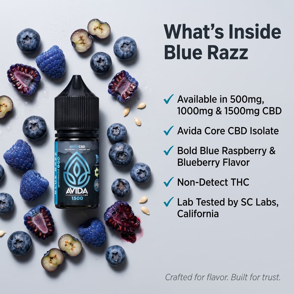 Blue Razz – CBD Vape Juice - thumbnail 6