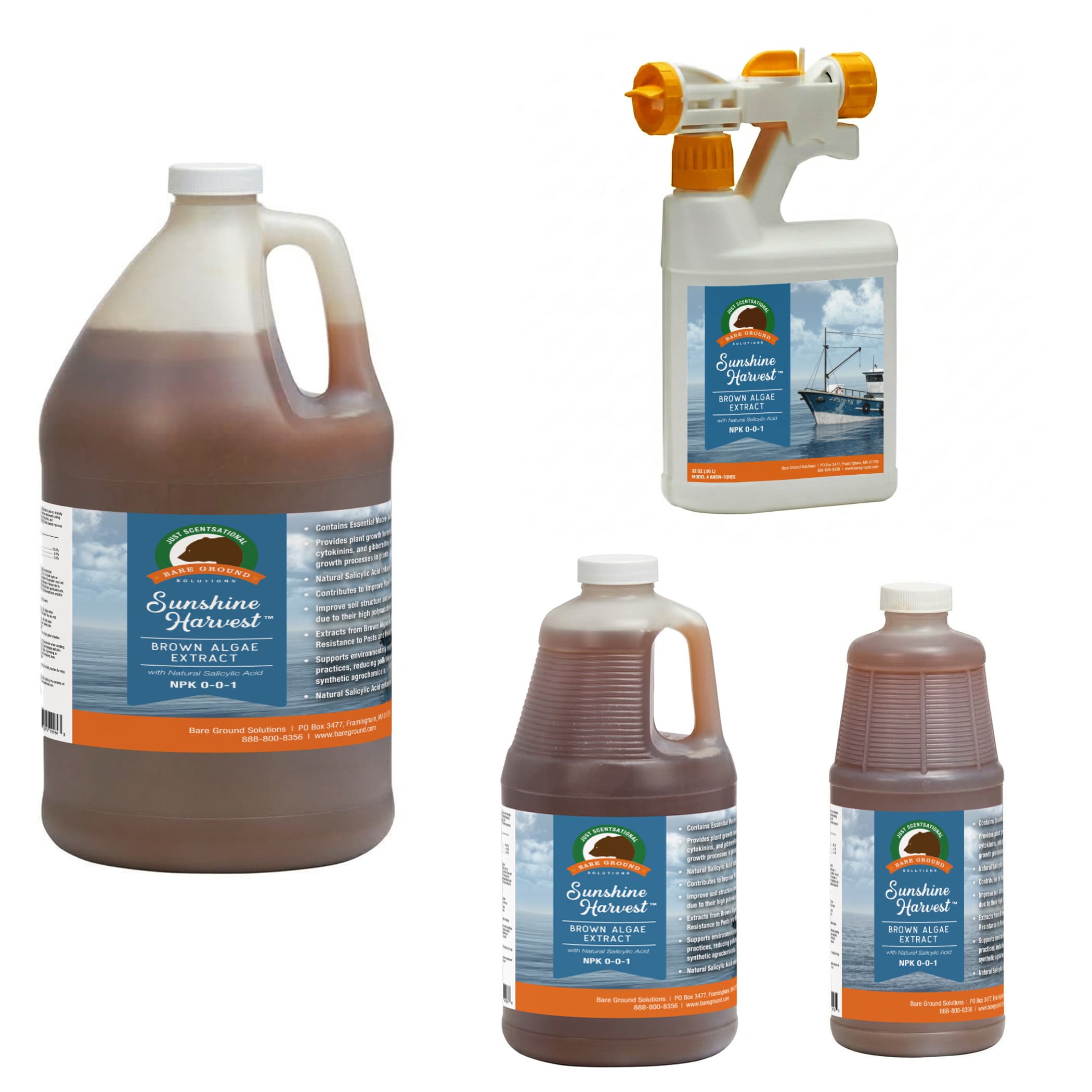 Brown Algae Extract  NPK 0-0-1 with Natural Salicylic Acid