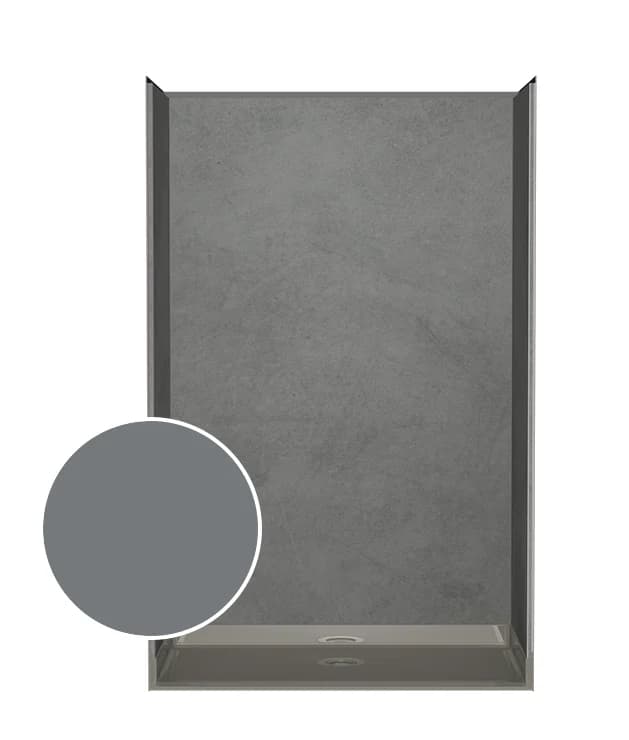 Crestline Barrier Free Shower System Grey Slate