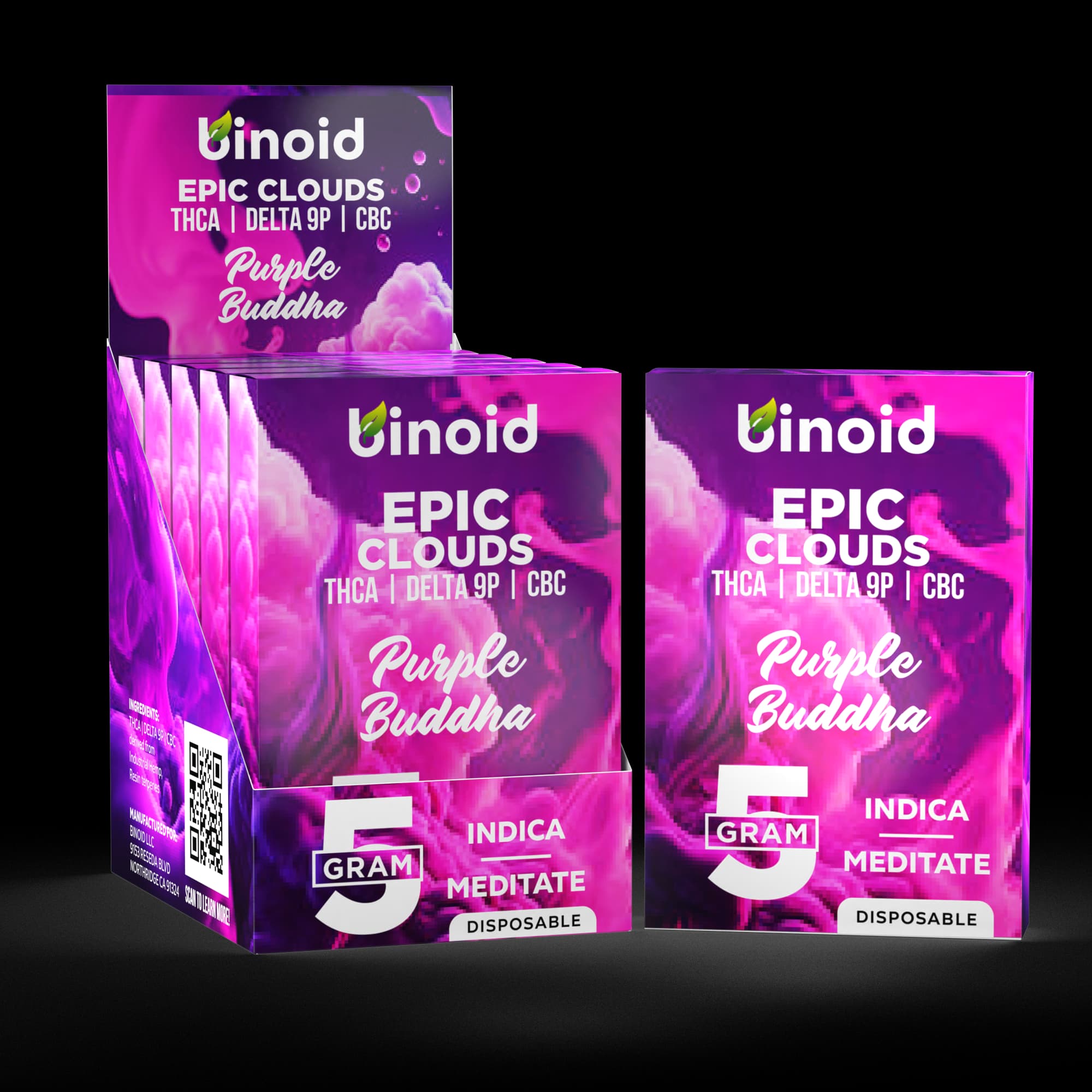 Epic Clouds 5 Gram Disposable Vape – Purple Buddha - thumbnail 2