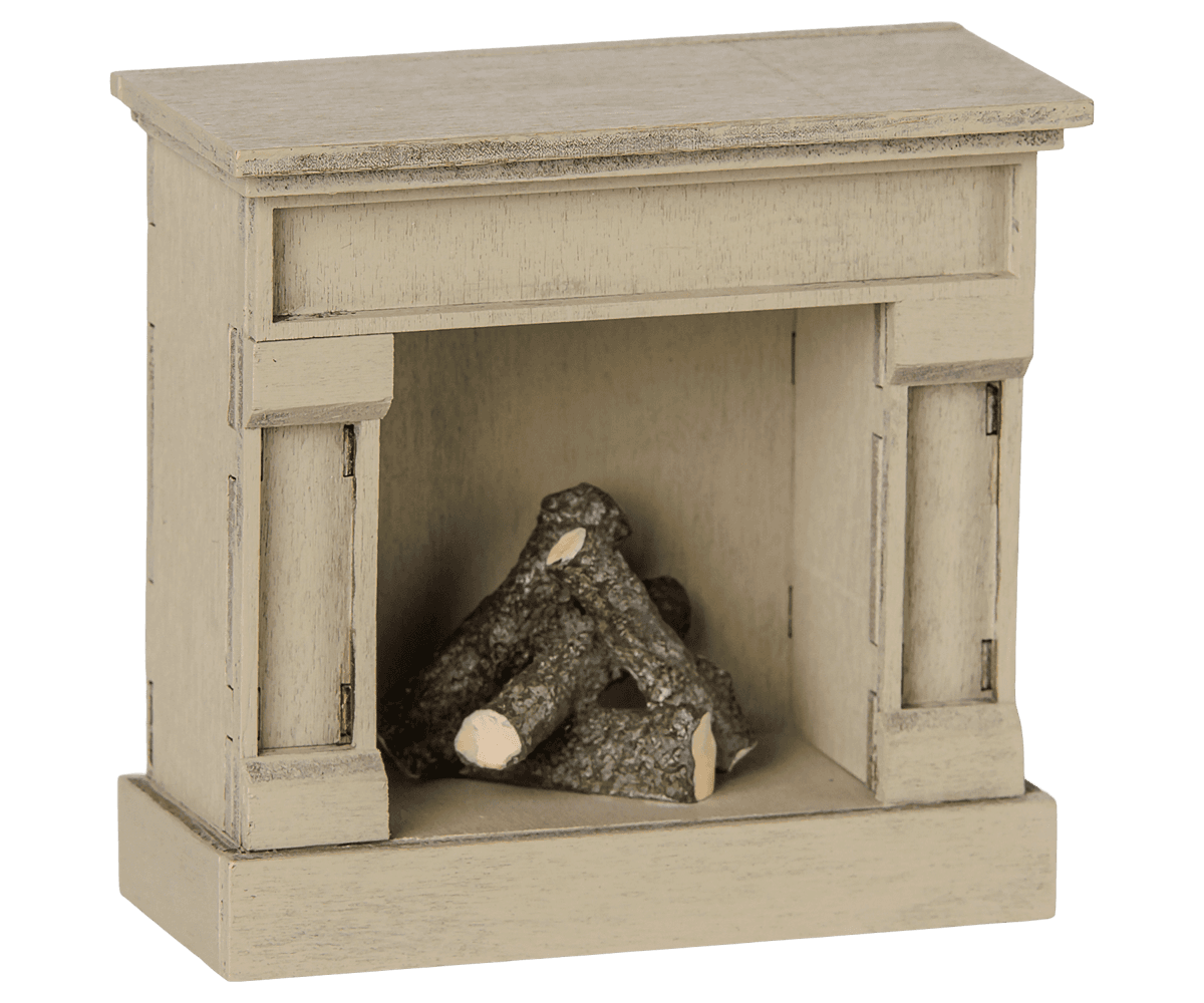 Maileg Fireplace for Mouse Off White