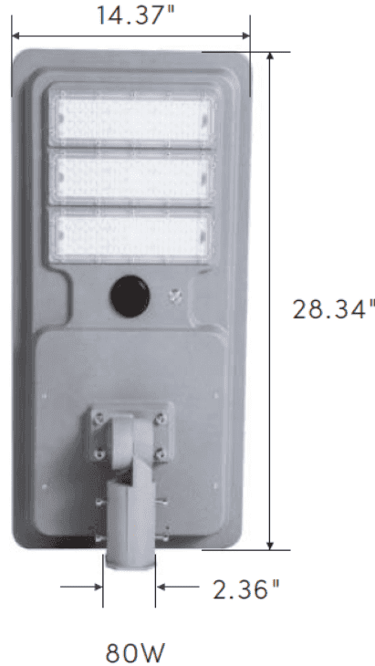 Solar LED Street Light – 80W (BABA / BAA Compliant) - thumbnail 3