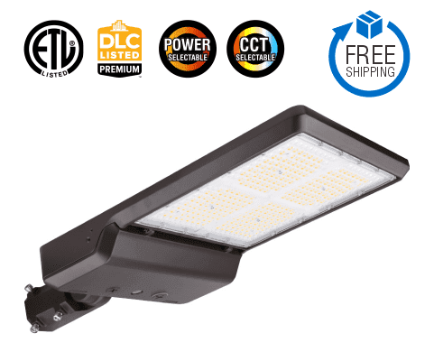 200W-300W Selectable LED Shoebox Light AC120-277V