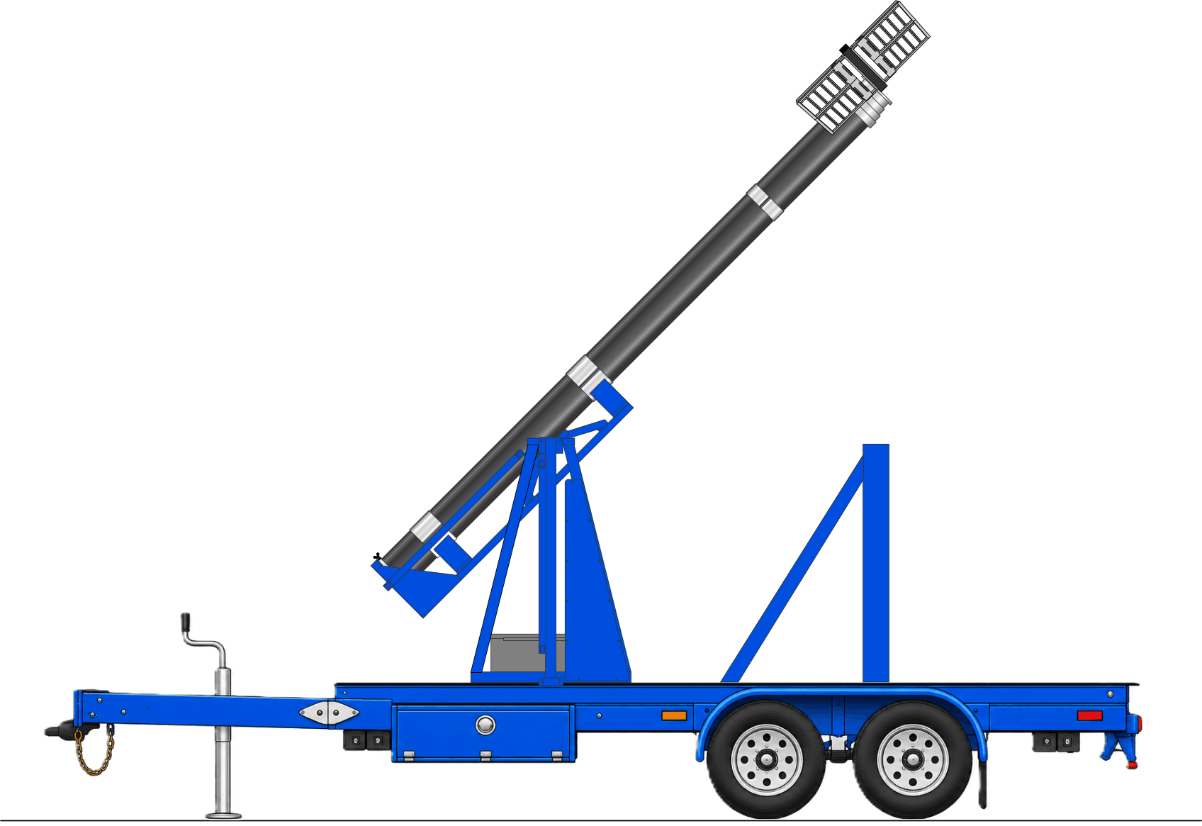 24 Meter (80ft) Mobile LED Light Tower – LT12800 - thumbnail 3
