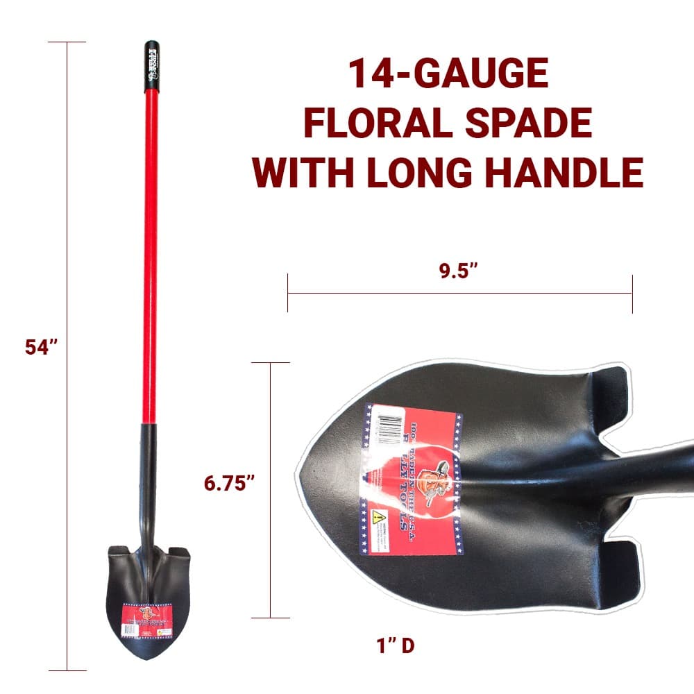 14-Gauge Floral Spade - thumbnail 4