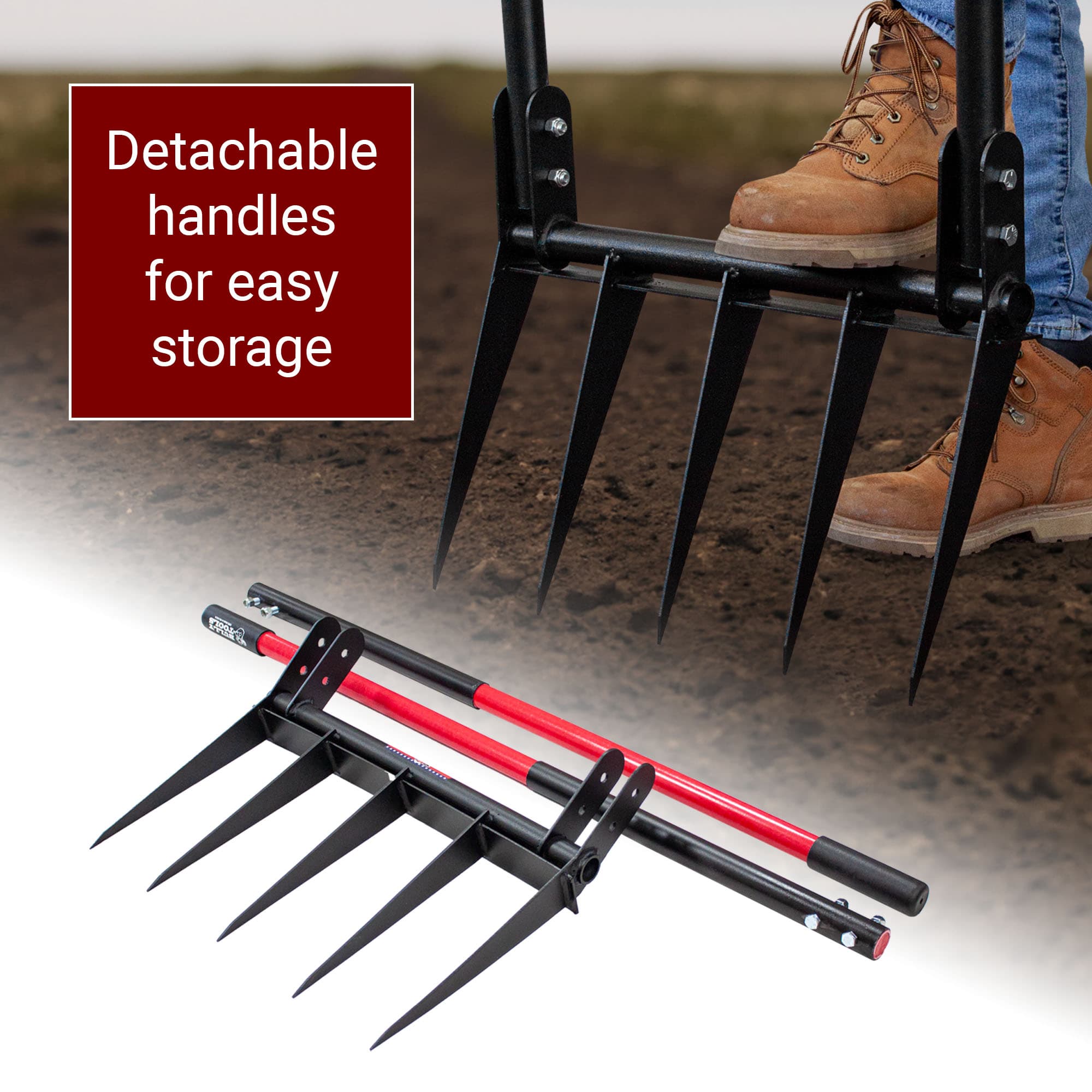 Broadfork with Fiberglass Handles - thumbnail 5