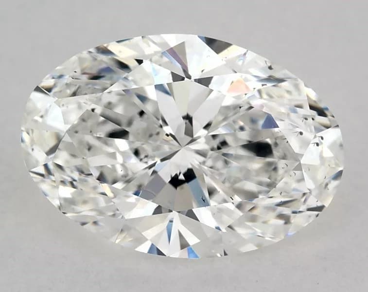 Natural 2.12 Carat E SI1 Oval Diamond