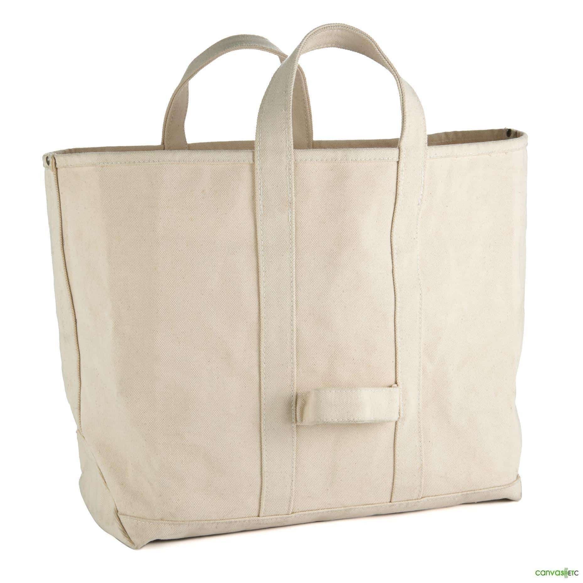 Heavy-duty cotton canvas tote bag