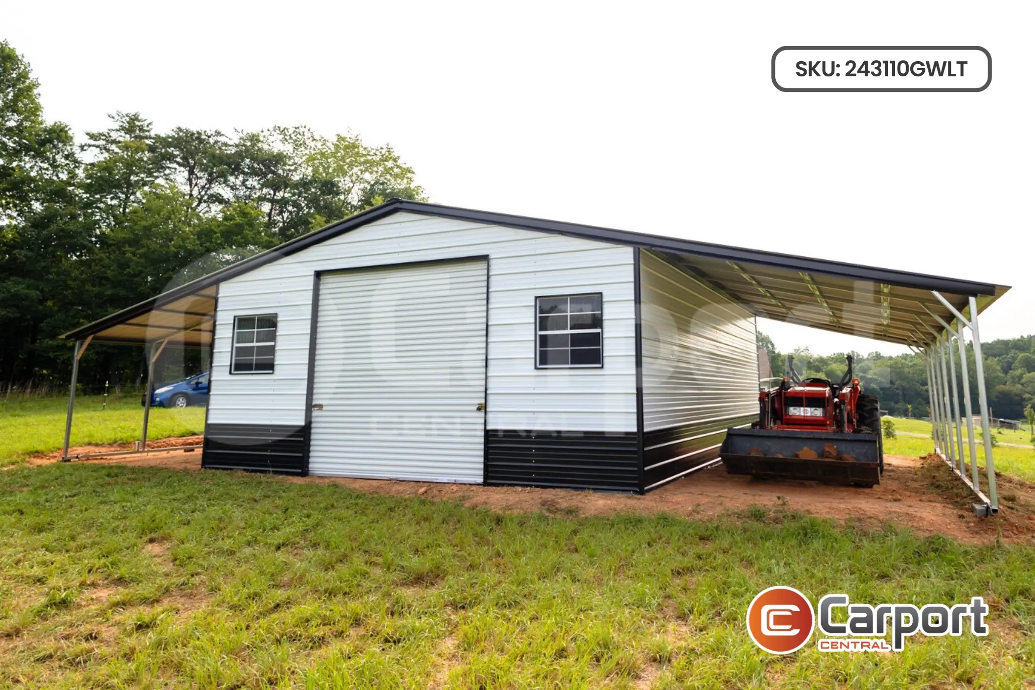 24’x30′ Garage with Lean-To - thumbnail 4