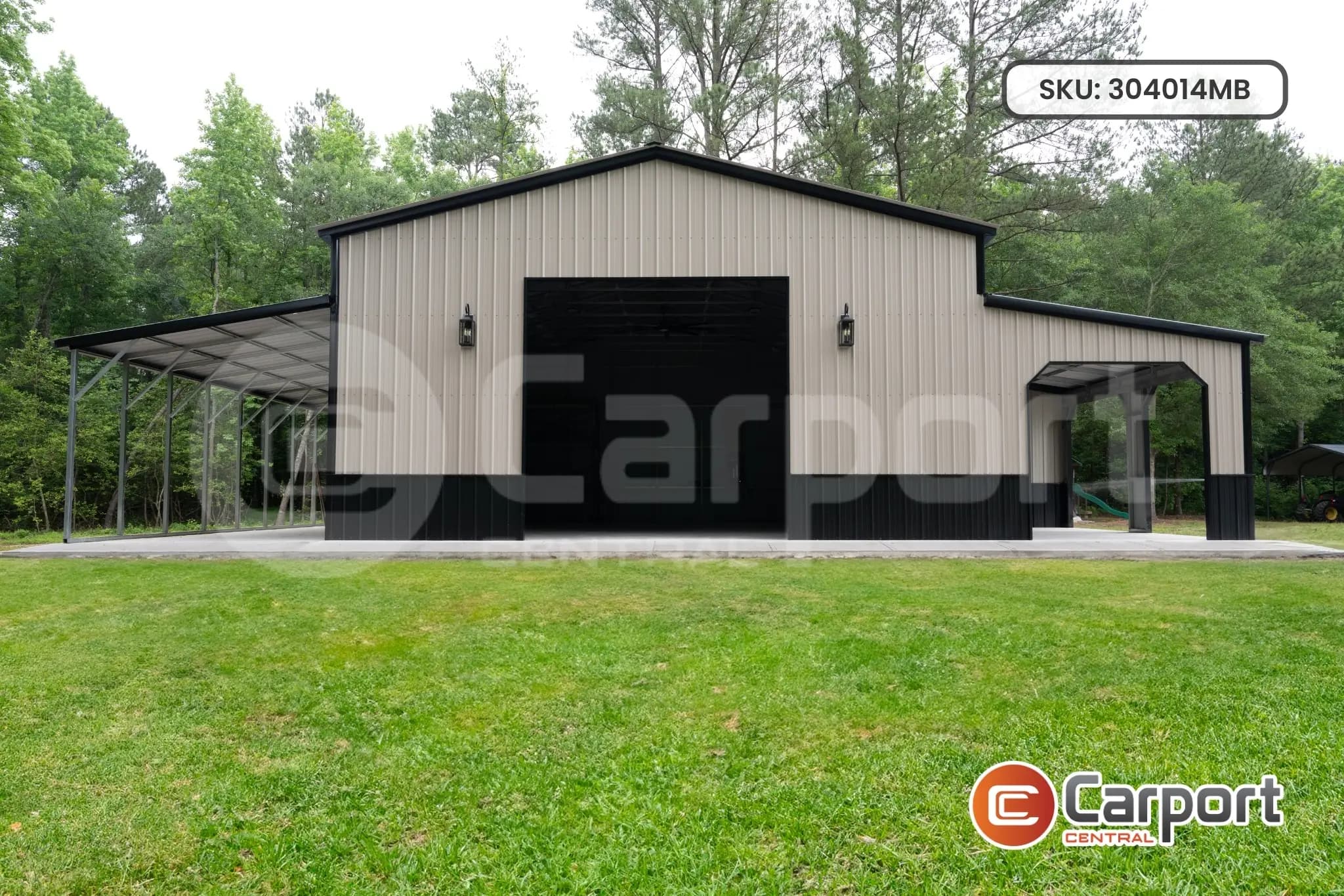 30’ x 40’  x 14’ Metal Barn - thumbnail 3
