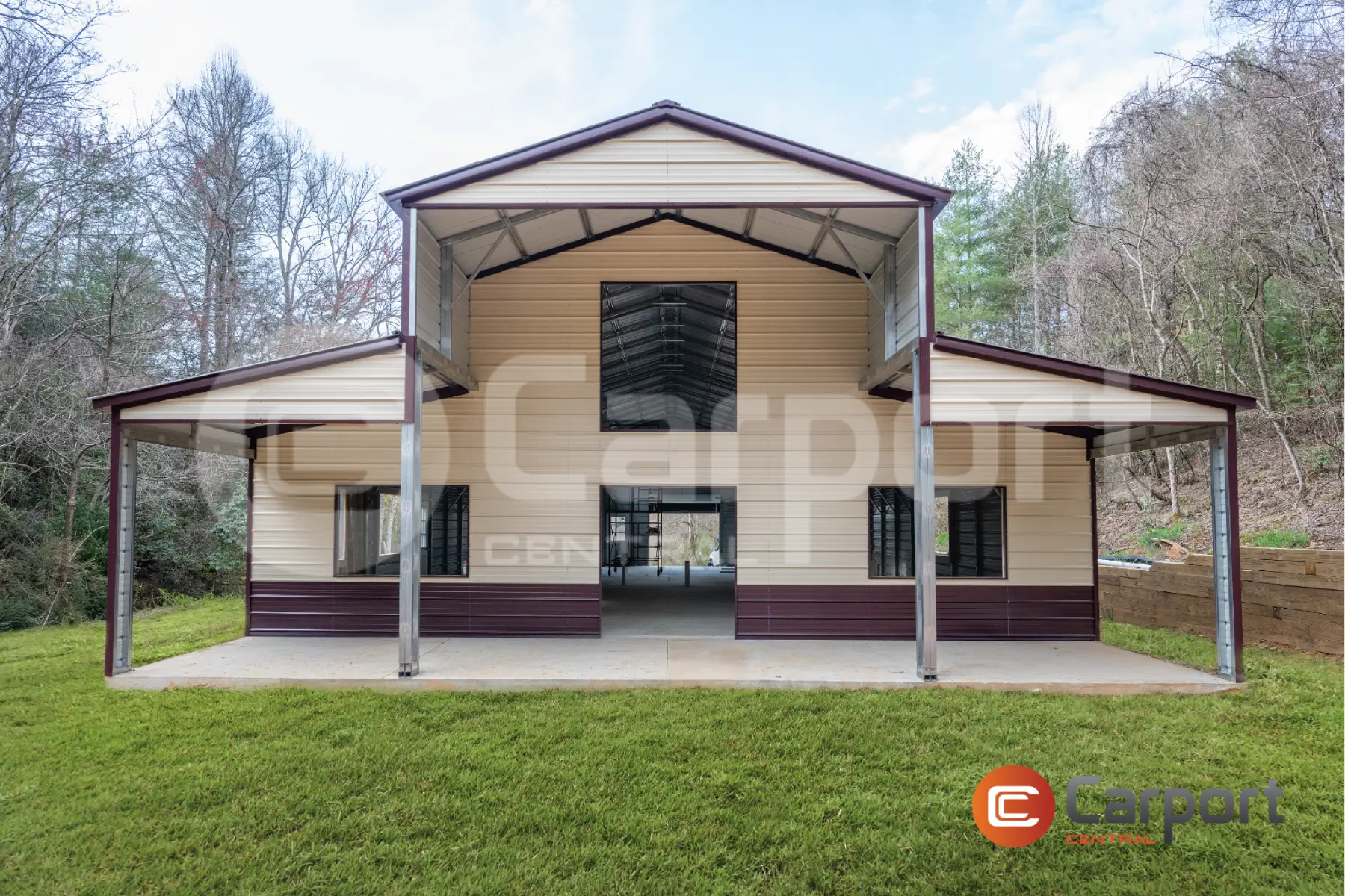 18’ x 85’ x 16’ Drop Down Barn - thumbnail 3