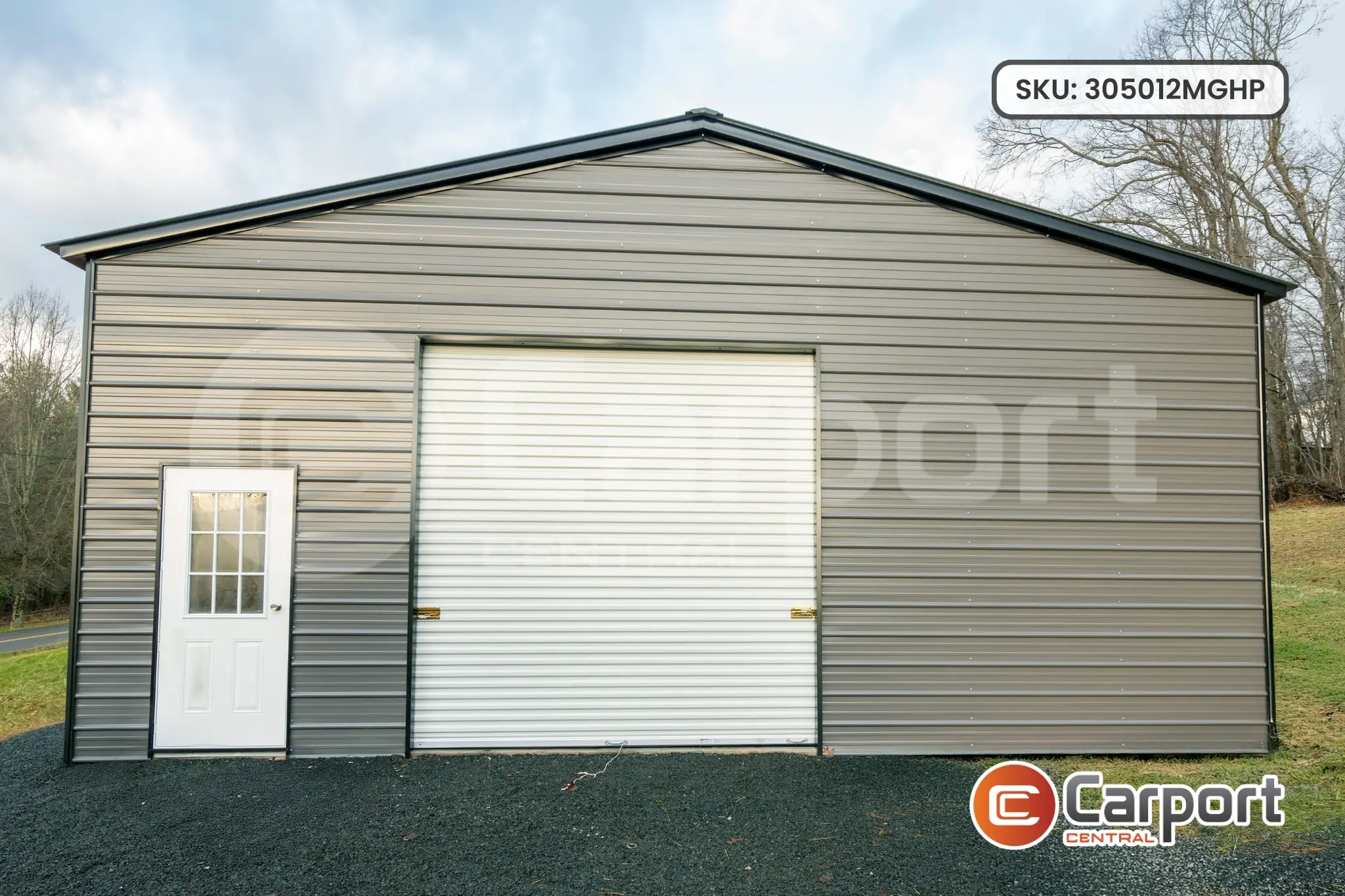 30’ x 50’ x 12’ Metal Garage - thumbnail 4